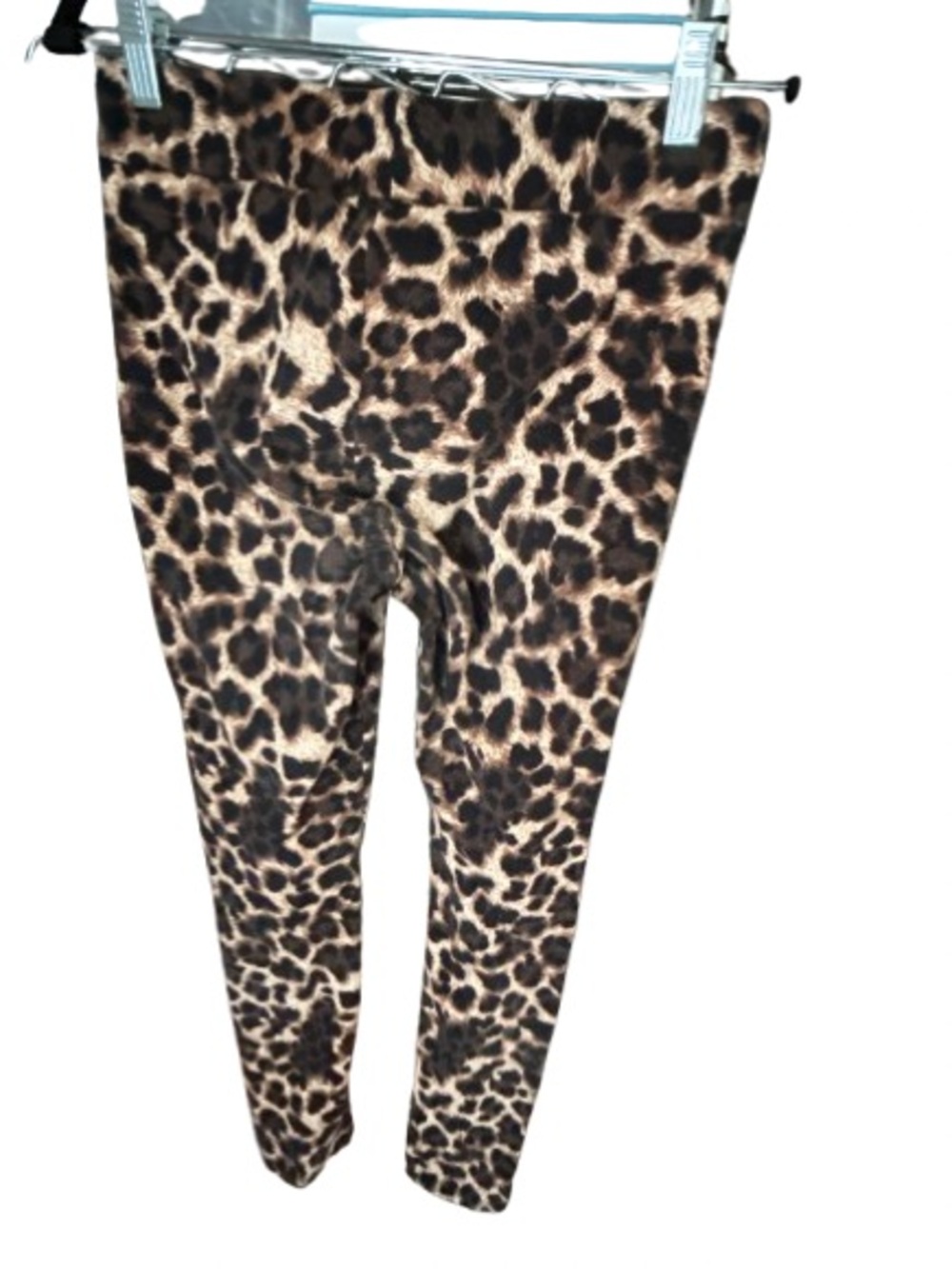 Cotton Spandex Leggings THALIA SODI Medium Leopard Pants Animal Print Boho